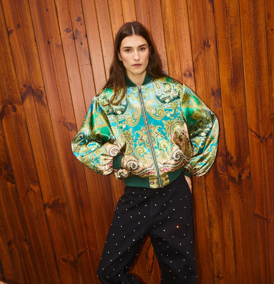 green bomber jacket