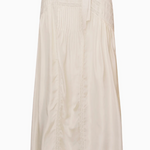 Beige skirt on a white background