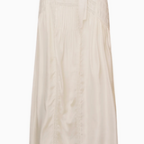 Beige skirt on a white background