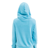 Aviator Nation - 5 Stripe Hoodie - Aqua / White Neon