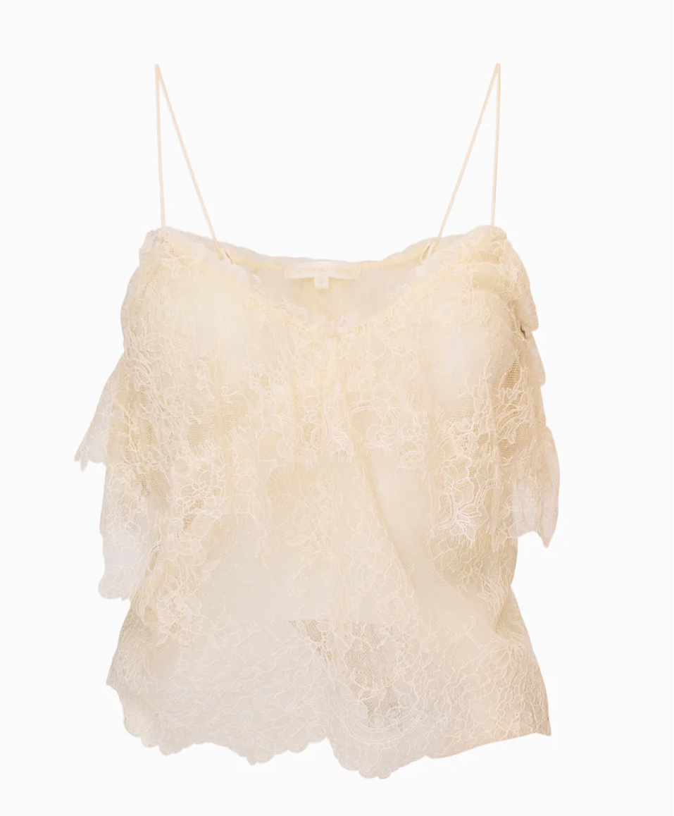 LoveShackFancy - Zhanya Lace Top - Ivory