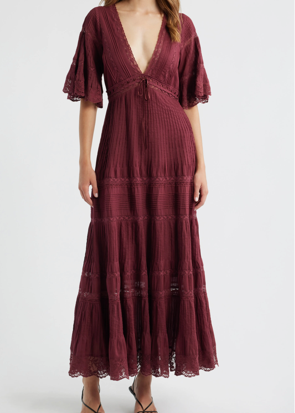 LoveShackFancy - Marlowe Maxi Dress - Spiced Berry