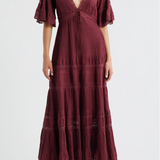 LoveShackFancy - Marlowe Maxi Dress - Spiced Berry