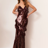 LoveShackFancy - Rialto Dress - Bordeaux