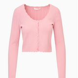 LoveShackFancy - Martti Cardigan - Fawn Pink