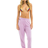 Aviator Nation - 5 Stripe Sweatpants - Mauve/White Neon