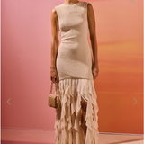 PatBO - Gavea Mesh Maxi Dress - Off White