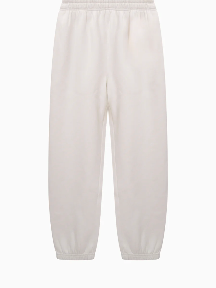 White sweatpants on a white background