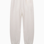 White sweatpants on a white background