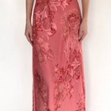 Hemant & Nandita - ONE SHOULDER SASH DRESS - Coral