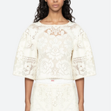 Sea New York - Arianna Lace Top - Cream