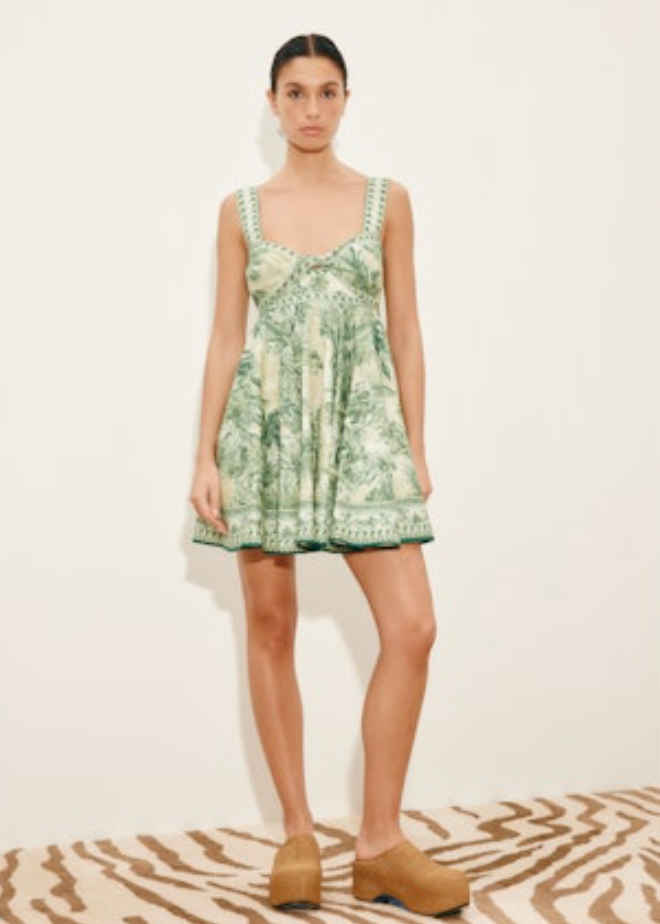 Alémais - SARA MINI TWIST SUNDRESS - Green