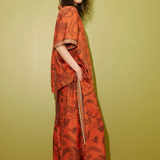 Alémais - MONKEY DANCE SILK SHIRT - Rust