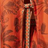 Alémais - MONKEY DANCE SILK SHIRT - Rust