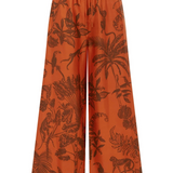 Alémais - MONKEY DANCE SILK PALAZZO PANT - Rust
