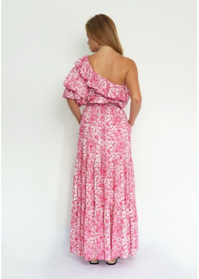 poupette st barth pink dress Poupette St Barth Claire Dress in Pink Hortensia