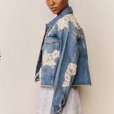 LoveShackFancy - AMANA JACKET - Faded Blue