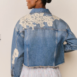 LoveShackFancy - AMANA JACKET - Faded Blue