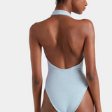 Hunza G - Adriana Beaded Swim - Ice Blue