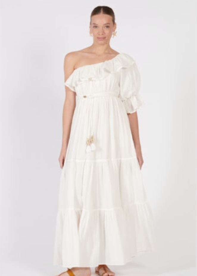 Poupette St Barth - JAY LONG DRESS - NATURAL WHITE