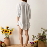 BOTEH - Frill La Ponche Dress - Sky