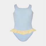 Hunza G - Kids Duo Denise Swim - Metallic Ice Blue/Butter