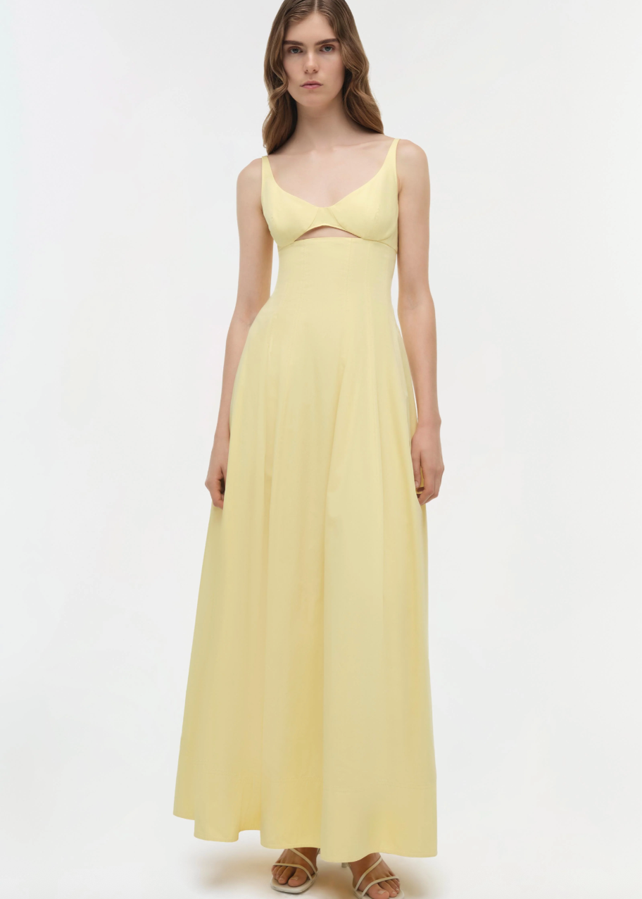 Simkhai - Maddy Midi Dress - Buttercream Sunni Spencer, Aprs Sea Simkhai - Maddy Midi Dress - Buttercream Sunni Spencer, Aprs Sea