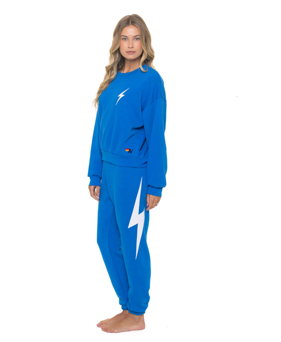 Aviator Nation - Bolt Crew Sweatshirt - Ocean