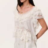 LoveShackFancy - Emanuela Shorts - Ivory