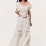 LoveShackFancy - Nivine Skirt - Ivory