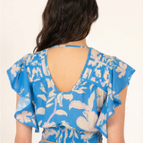 Poupette St Barth - PEARL TOP - BLUE PALM BEACH