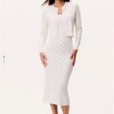 LoveShackFancy - LAKEN CARDIGAN - OFF WHITE