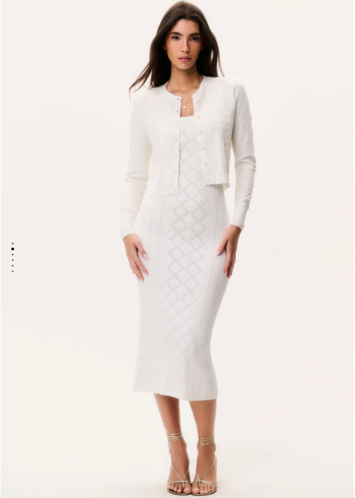 LoveShackFancy - LAKEN CARDIGAN - OFF WHITE