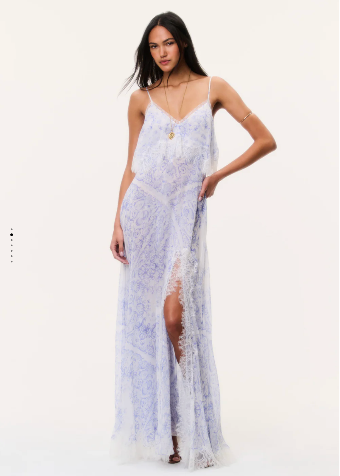 LoveShackFancy - STELLINE DRESS - INDIGO SHORES