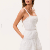 LoveShackFancy - CHARLIZE DRESS - OPTIC WHITE