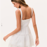 LoveShackFancy - CHARLIZE DRESS - OPTIC WHITE