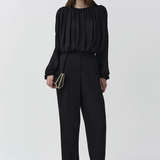 SIMKHAI - Frida Silk Georgette Top - Black
