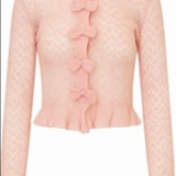 LoveShackFancy - GALLE CARDIGAN - PARLOR ROSE