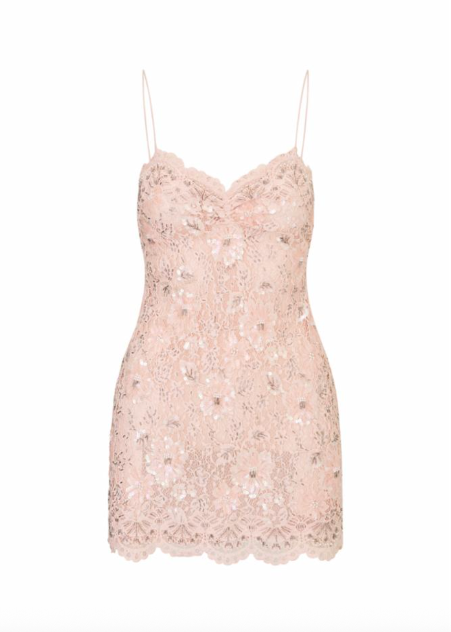 LoveShackFancy - JETTA DRESS - OPALINE PINK