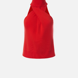 MONSE - Twist Front Top - Amaranth