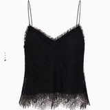 LoveShackFancy - FERNI TOP - Black
