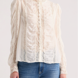LoveShackFancy - JACQUE TOP - CHAI WHIP