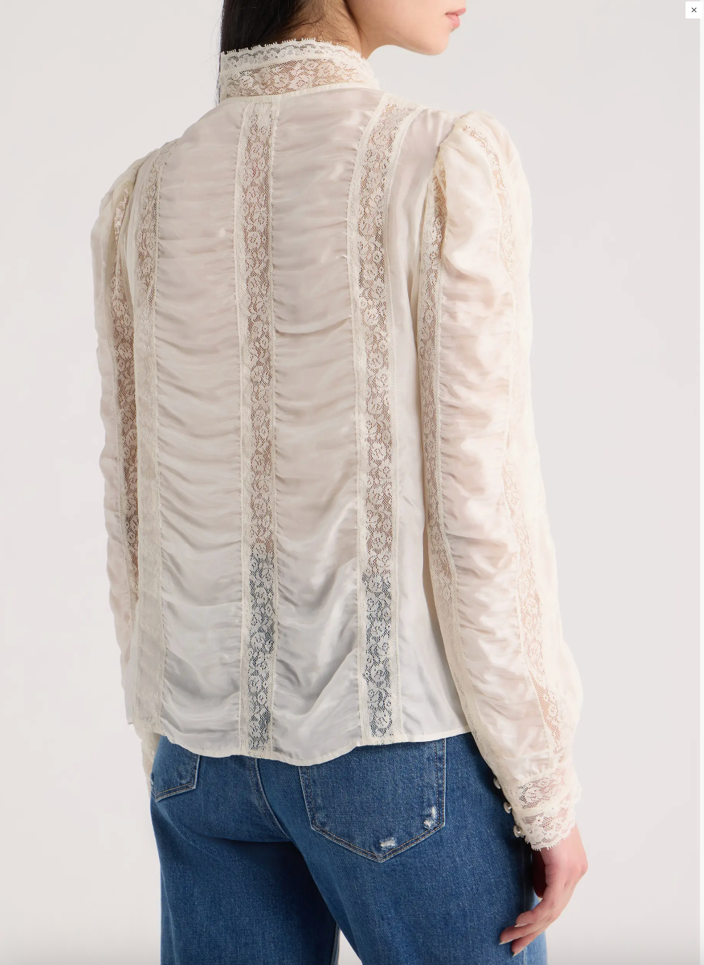 LoveShackFancy - JACQUE TOP - CHAI WHIP