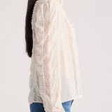 LoveShackFancy - JACQUE TOP - CHAI WHIP
