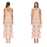 LoveShackFancy - HANNELORE DRESS - PARLOR ROSE