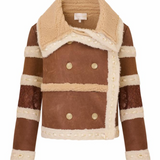 LoveShackFancy - LIRIELLE COAT - ICED GINGERBREAD