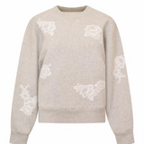 LoveShackFancy - HAVENLEIGH SWEATSHIRT - SILVER FOG