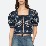 Sea New York - Inga Embroidery Top - Navy