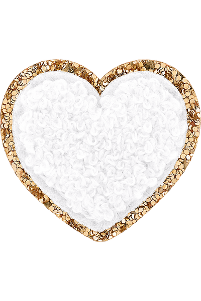 Noir Glitter Heart Patch | Embroidered Patch - Stoney Clover Lane