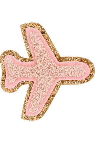 Bubblegum Glitter Varsity Star Patch